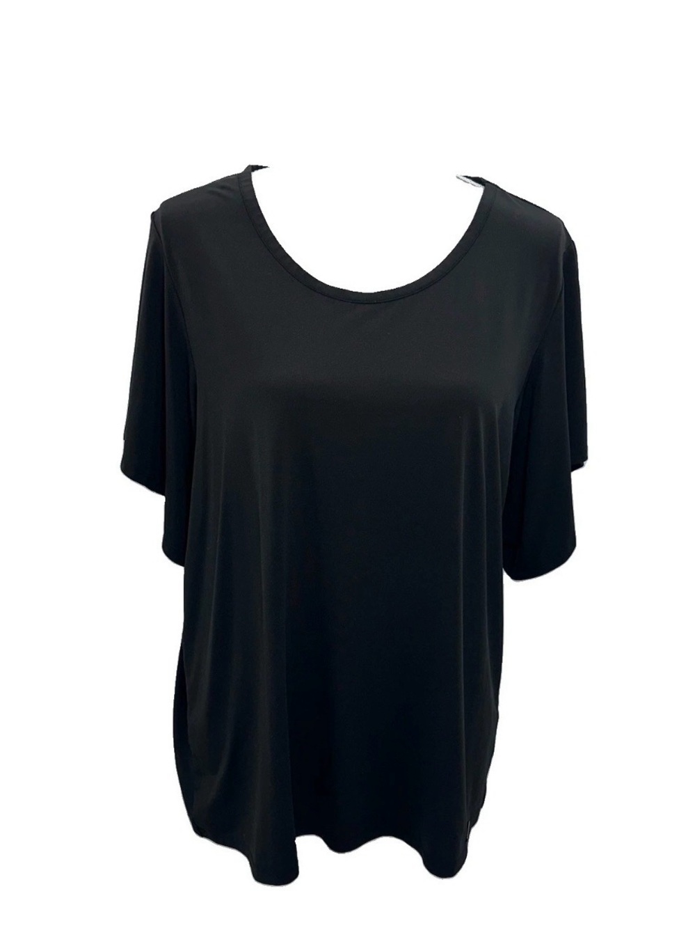 MICHAEL Michael Kors Black Short Sleeve Scoop Neck Top